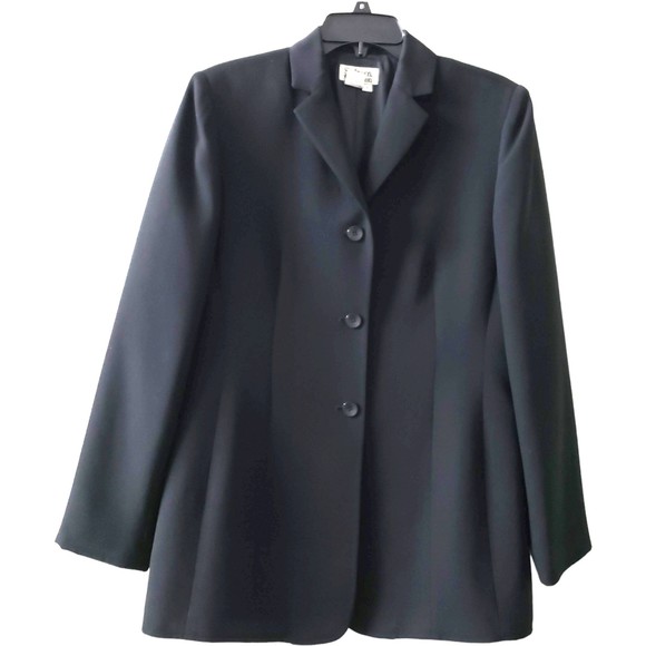 Style & Co. Jackets & Blazers - Style & Co. Black Blazer, Long Sleeves, Longer Length, 3 Buttons, Sz 8